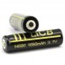 LiCB 2Packs 1650mAh 14500 Battery Rechargeable Li-ion With Lithium Battery Holder case 3.7v Batteries Black(2 PCS)
