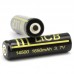 LiCB 2Packs 1650mAh 14500 Battery Rechargeable Li-ion With Lithium Battery Holder case 3.7v Batteries Black(2 PCS)