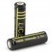 LiCB 2Packs 1650mAh 14500 Battery Rechargeable Li-ion With Lithium Battery Holder case 3.7v Batteries Black(2 PCS)