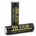 LiCB 2Packs 6800mAh 18650 Battery Rechargeable Li-ion With Lithium Battery Holder case 3.7v Batteries Black(2 PCS)