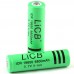 LiCB 2Packs 6800mAh 18650 Battery Rechargeable Li-ion With Lithium Battery Holder case 3.7v Batteries for Flashlight LED Light(2 PCS)