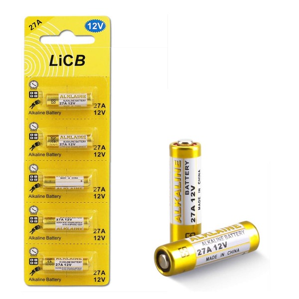 LiCB A23 23A 12V Alkaline Battery (5-Pack)