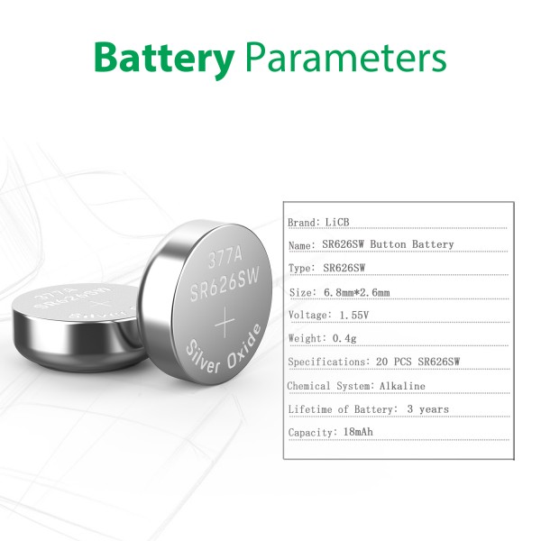 SR626SW Watch Battery 1.5V Button Cell Batteries