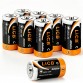 LiCB Alkaline C Batteries (8 Pack), 1.5 Volts Long-Lasting C Cell Batteries