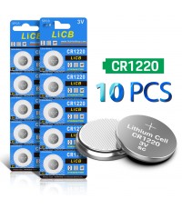 LiCB 10 Pack CR1220 3V Lithium Battery  cr1220