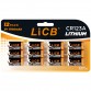 LiCB CR123A Lithium Batteries (12 Pack), 3 Volts High Capacity 123 Battery