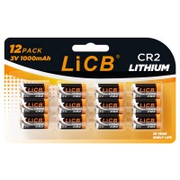 LiCB CR2 Battery (12 Pack), 3V Lithium Battery CR15h270 Long-Lasting Power for Photo