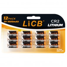 LiCB CR2 Battery (12 Pack), 3V Lithium Battery CR15h270 Long-Lasting Power for Photo