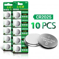 LiCB CR2025 3V Lithium Battery(10-Pack) 