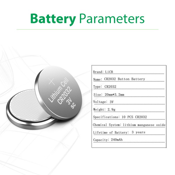 Button Batteries CR2032 Lithium 5/pk, Batteries: Educational Innovations,  Inc.