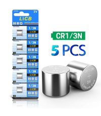 LiCB CR1/3N Battery 3V Lithium 1/3N Batteries (5 - Pack)