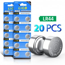LiCB 20 Pack LR44 AG13 357 303 SR44 Battery 1.5V Button Coin Cell Batteries 